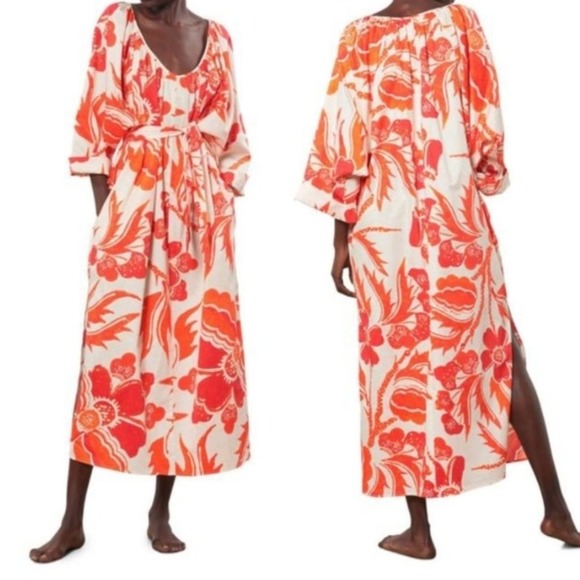 Anthro Mara Hoffman Beach Coverup Dress - Picture 3 of 7